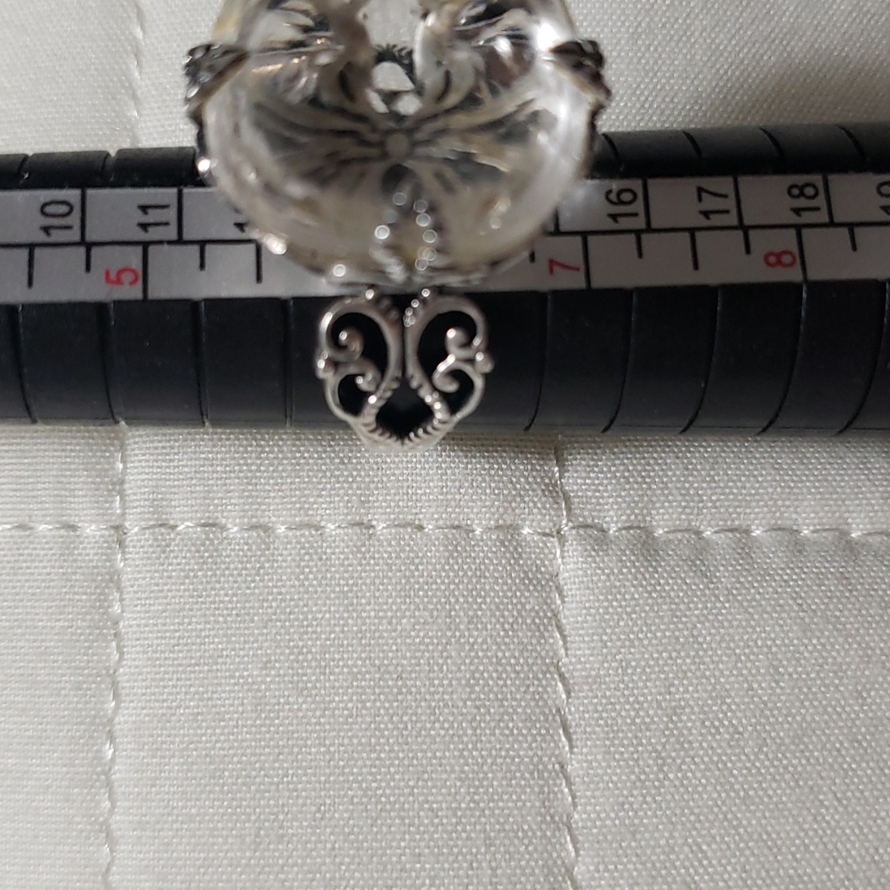 Silpada Filigree  Crystal Sterling Ring - Picture 11 of 13